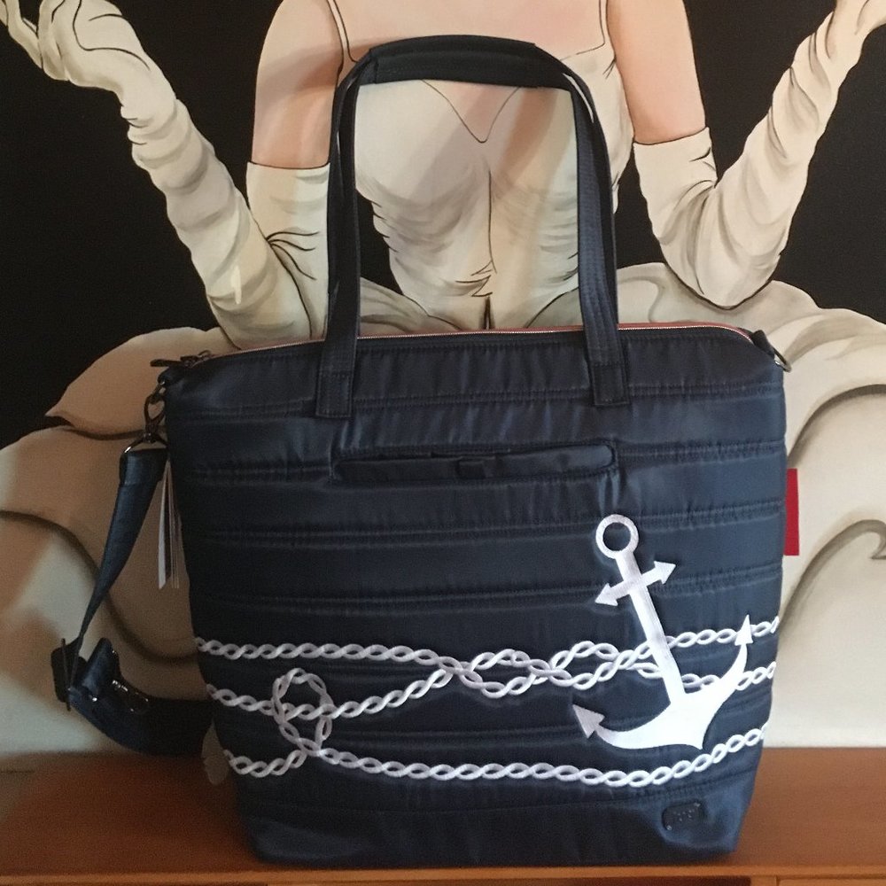 LUG - Apollo Tote/Crossbody bag in Nautical Navy - NWT